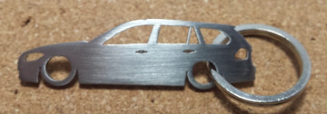 Porta Chaves em inox com silhueta com BMW E91 Touring