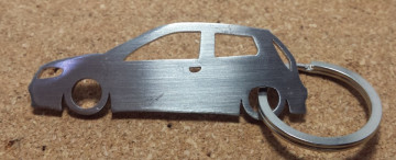 Porta Chaves em inox com silhueta com Fiat Punto