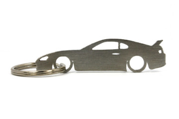Porta Chaves em inox com silhueta com Toyota Supra MK4