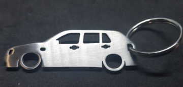 Porta Chaves em inox com silhueta com Volkswagen Golf 3 5 Portas