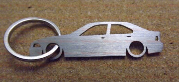 Porta Chaves em inox com silhueta da Bmw E36 4 Portas
