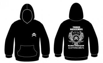 Sweatshirt com capuz Todos Nascemos (Citroen)