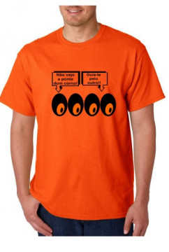 T-shirt - Não Vejo A Ponta de Um Corno Guia Te Pelo Outro