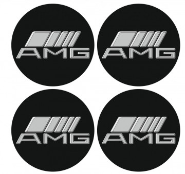 4 Autocolantes Para Centros de Jantes para AMG