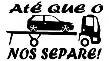 Autocolante - Até que o reboque nos separe!