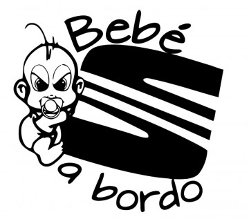 Autocolante - Bebé a bordo para Seat