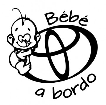 Autocolante - Bebé a bordo para Toyota