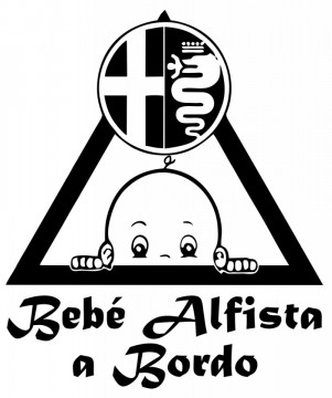 Autocolante - Bebé Alfista a bordo