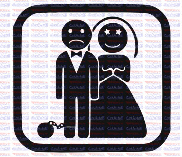 Autocolante - Casamento