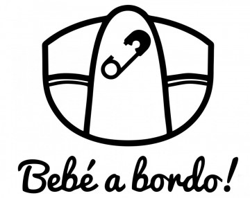 Autocolante com Bebé a bordo
