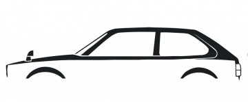 Autocolante com Honda Civic segunda geraçao