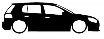 Autocolante com VW Golf 6