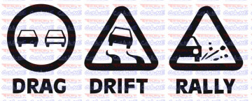 Autocolante - Drag Drift Rally