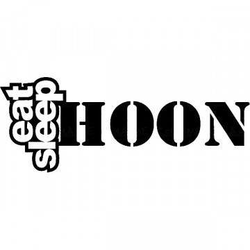 Autocolante - Eat Sleep Hoon