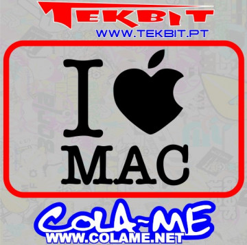 Autocolante - I love Mac