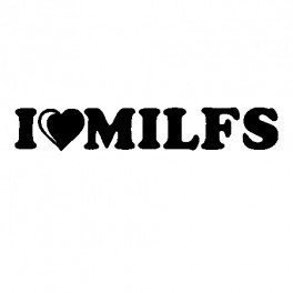 Autocolante - I love Milfs