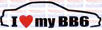 Autocolante - I love my BB6