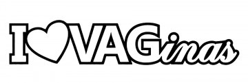 Autocolante - I love Vaginas