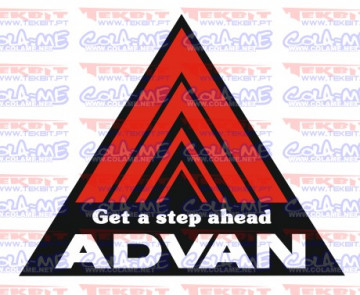 Autocolante Impresso - Get a step ahead ADVAN