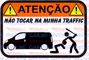 Autocolante Impresso - Não tocar na minha Traffic