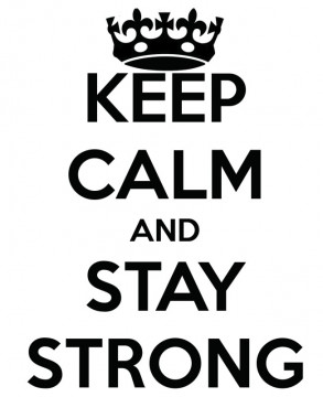 Autocolante - Keep calm and stay strong