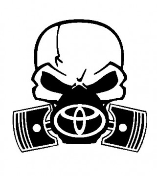 Autocolante - Máscara de Gás TOYOTA