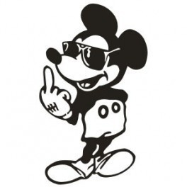Autocolante - Mickey Dedo