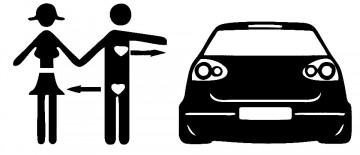 Autocolante para Love Golf
