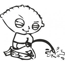 Autocolante- Stewie Mijão-Family Guy