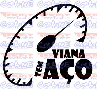 Autocolante - Viana tem aço