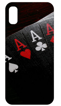 Capa de telemóvel com Cartas Ases