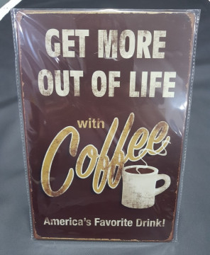 Chapa decorativa com Get more out of Life
