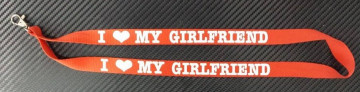 Fita Porta Chaves - "I love my girlfriend"