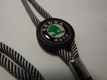 Fita Porta Chaves (lanyard) de Pescoço Ajustável para Skoda
