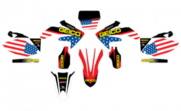 Kit Autocolantes Para HONDA CRF 250 04-09