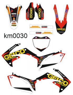 Kit Autocolantes Para Honda CRF 450 - 09-12