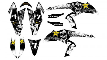 Kit Autocolantes Para Kawasaki KFX 450