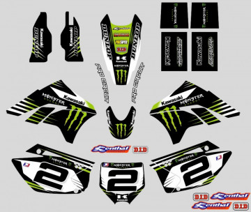 Kit Autocolantes Para Kawasaki KXF 250 06-08