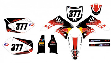 Kit Autocolantes Para Kawasaki KXF 250 09-12