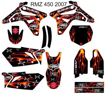 Kit Autocolantes Para Moto - Suzuki RMZ 450 2007