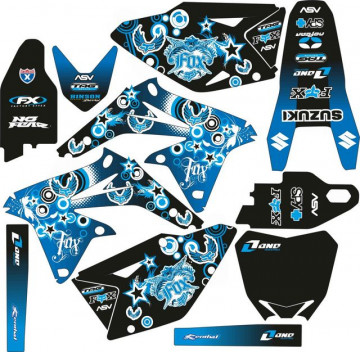 Kit Autocolantes Para SUZUKI RMZ 450 08-17