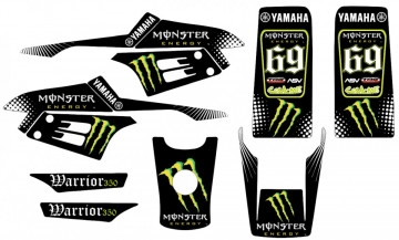 Kit Autocolantes Para Yamaha Warrior 350