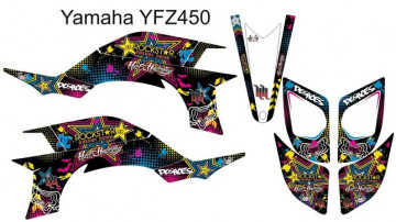 Kit Autocolantes Para Yamaha YFZ 450 03-08
