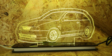 Moldura / Candeeiro com luz de presença - Seat Ibiza 6K
