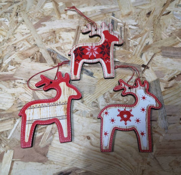 Ornamento para árvore de Natal em MDF