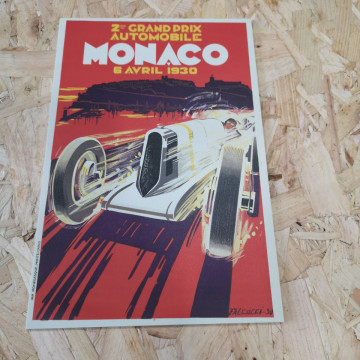 Placa Decorativa em PVC - Grand Prix Automibile Monaco