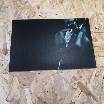 Placa Decorativa em PVC - Máquina de Tatuagem