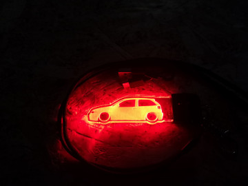 Porta Chaves com luz Multicor com Seat Ibiza 6k