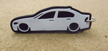 Porta Chaves com silhueta de BMW E90 - Série 3
