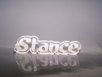 Porta Chaves de Acrílico com gravação" Stance"